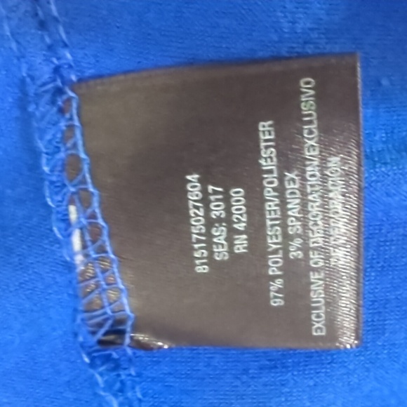 NWOT JOE BOXER CUTOUT SHORT SLEEVE TUNIC TOP SZ  2X - Picture 5 of 5